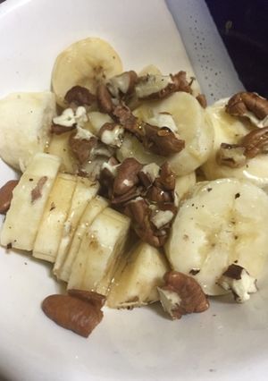 Una foto de Postre de banana rápido