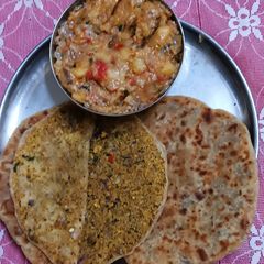 A picture of Sattu Paratha.