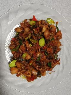 Foto resep Cumi asin sambal maknyos