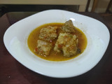 Bacalao en salsa de la huerta