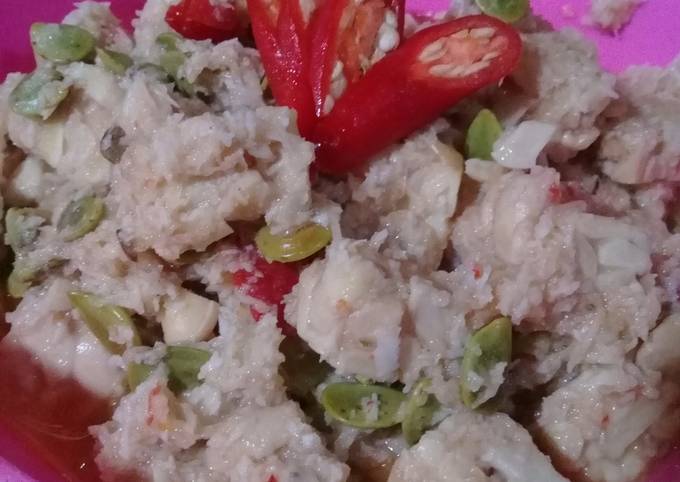 Sayur Oblok-Oblok Petai Cina Tempe