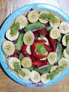 Una foto de Pizza de Frutas