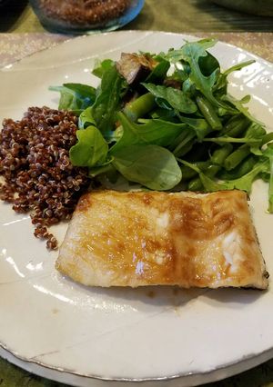 A picture of Rainbow Trout Teriyaki.