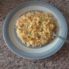 A picture of Vegetable rice #creativerice.