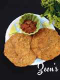 Wheat Flour and Radish Pooris
