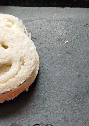 A picture of Cheesy sandwich bear.