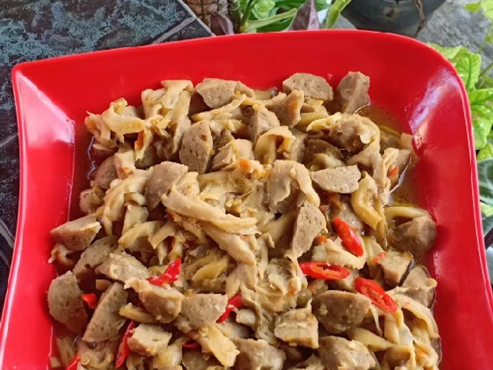 Cara Gampang Membikin Resep Oseng mercon jamur tiram mix penthol bakso yang Sempurna Anti Ribet, Sempurna