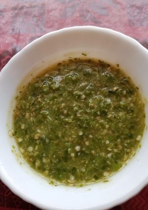 A picture of Kairi ki chutney.