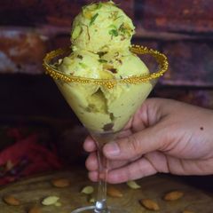 A picture of Puran Poli ice cream.