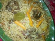 A picture of crayfish pasta