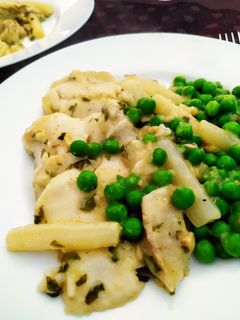 Una foto de Merluza en salsa verde