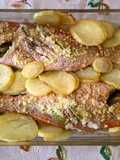 Besugos al horno con papas