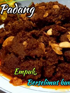 Foto resep Rendang Padang Daging Sapi Empuk Berselimut Bumbu