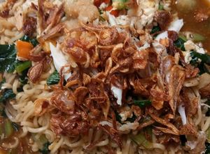 Foto resep Mie sedap goreng nyemek pedas
