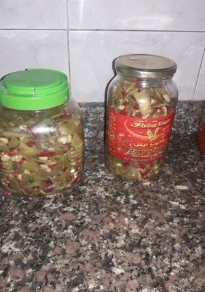 صورة لوصفة لوبيا على طريقة المكدوس