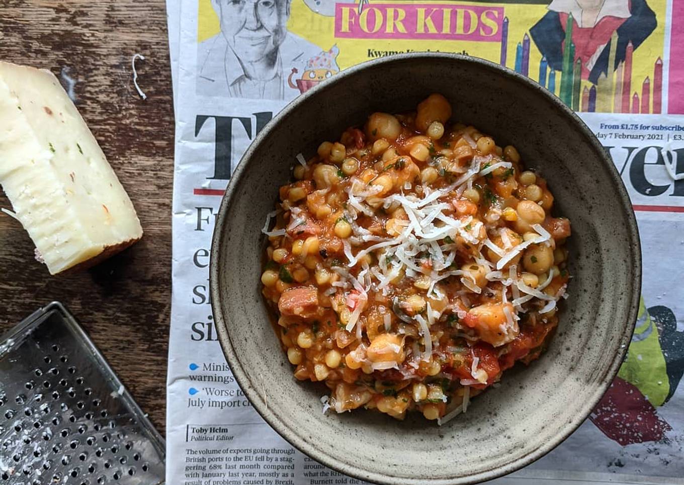 Simple Way to Prepare Award-winning Sardinian tomato fregola stew