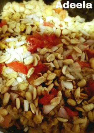 A picture of Corn chaat.