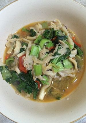 Foto resep Tumis Jamur Tiram Pakcoy