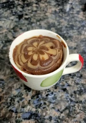 A picture of Marble Mug Cake.