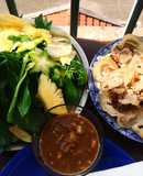 Bò tơ cuốn bánh tráng