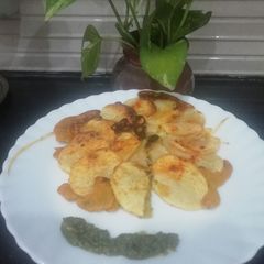 A picture of Sliced Potato Chila.