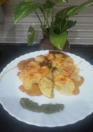 A picture of Sliced Potato Chila.