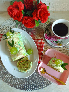 Foto resep Pandan Chiffon Roll Tepung Ketan #208