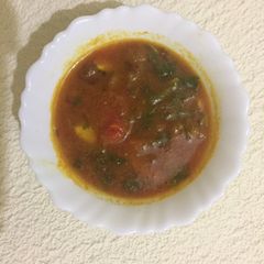 A picture of Black Chana curry.