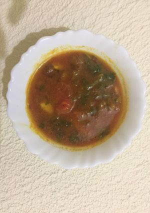 A picture of Black Chana curry.