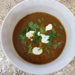 A picture of Lentil Curry or Masoor Dal.
