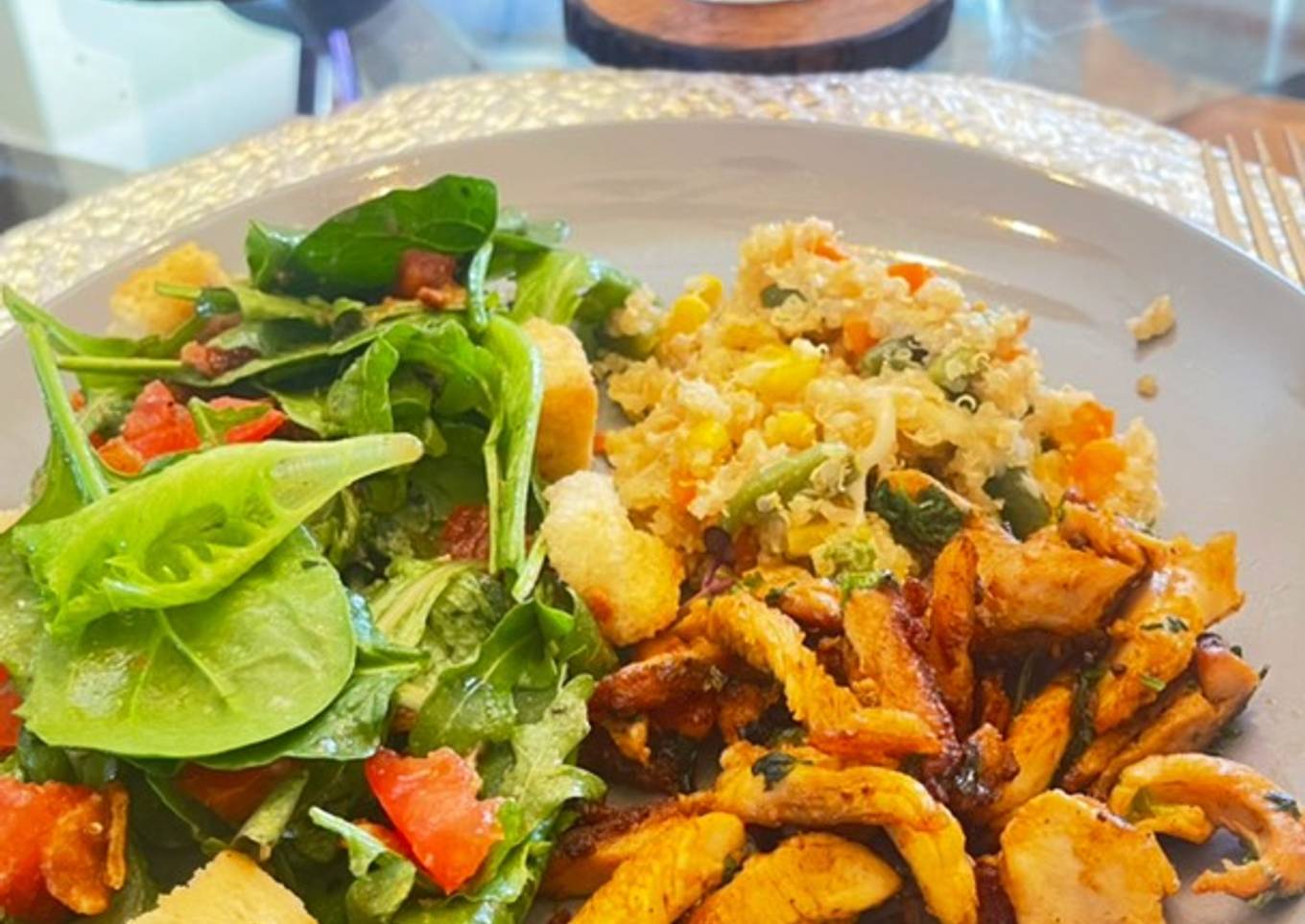 Pollo en tiras saludable