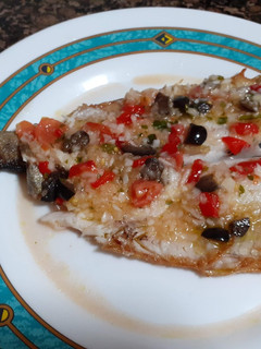 Una foto de Trucha a la plancha con vinagreta