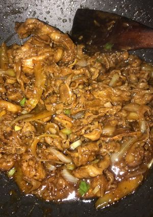 Foto resep Beef teriyaki yoshinoya simple