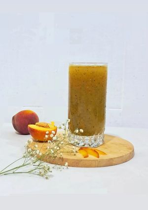 عکسی از دستور شربت هلو با تخم شربتی