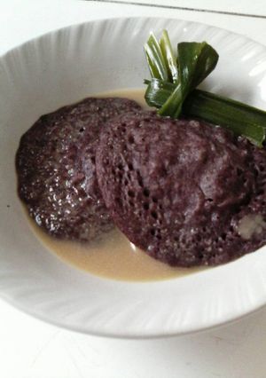 Foto resep Serabi Kuah Rempah Ketan Item