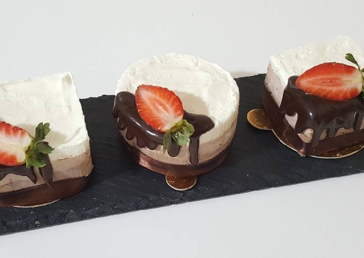 Entremet trois chocolats