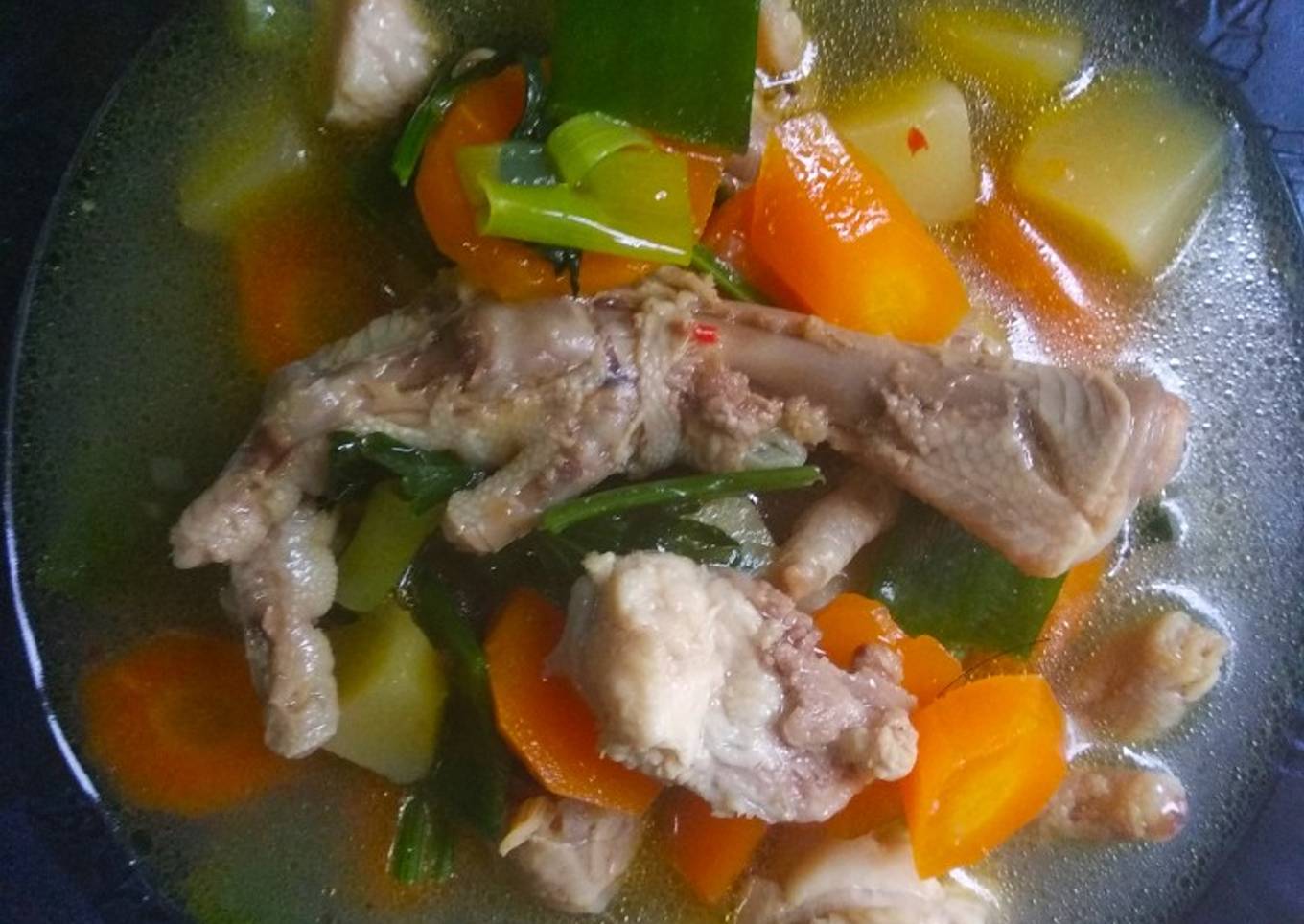 Sop ayam ceker