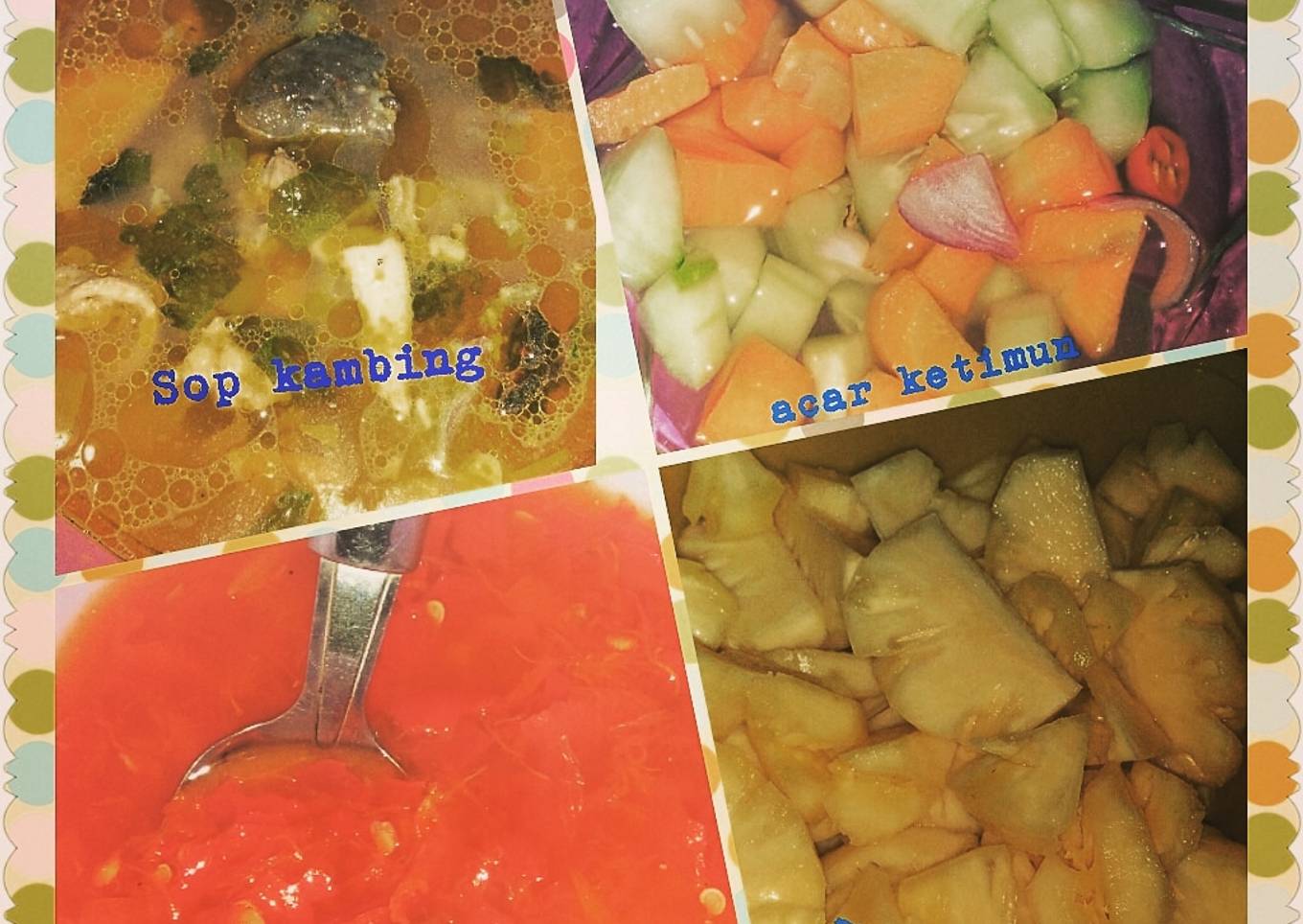 Sop kambing ala² di kang sate madura