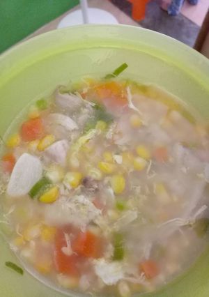 Foto resep Sup Jagung Ayam Suir