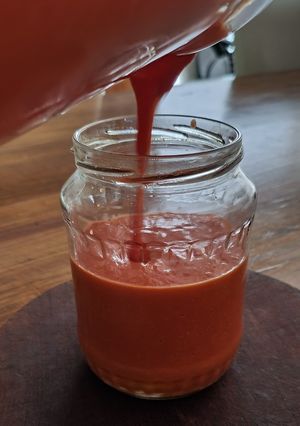Una foto de Emulsión picante de tomate 🌶