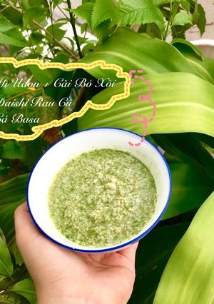 Hình của món Ăn Dặm - Mì Udon Cá Basa Cải bó xôi.