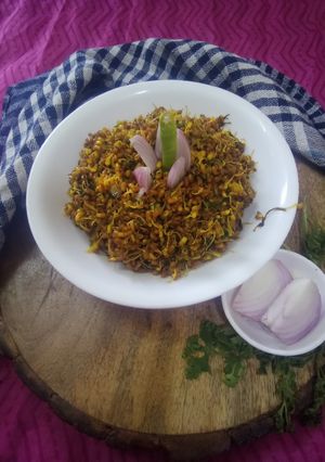A picture of Spicy mataki sabzi.