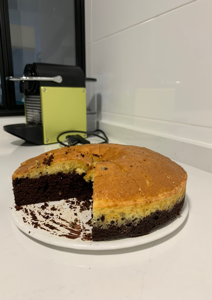 Una foto de Bizcocho de limón y chocolate