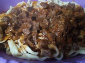 Una foto de Fideos caseros