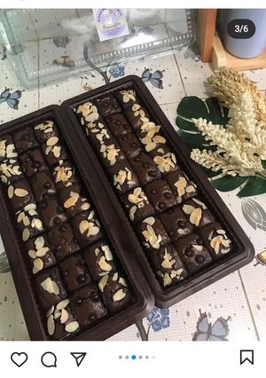 Foto resep Shiny crust brownies