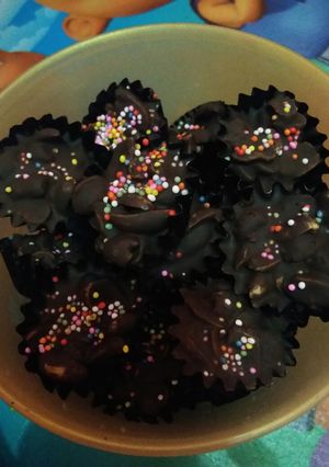 Foto resep Cokelat kacang simple