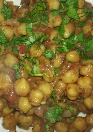 A picture of Chana chat recipe.