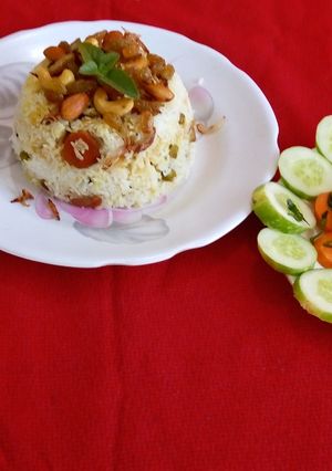 A picture of Mix veg pulao.
