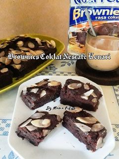 Foto resep Brownies Coklat Nescafe Kenari