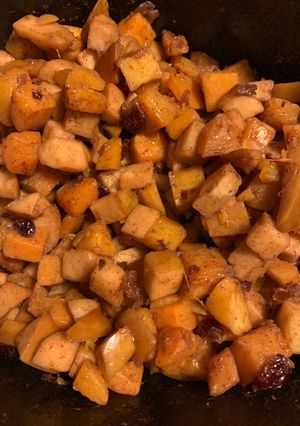 A picture of Healthy slow cooker butternut squash and apples.